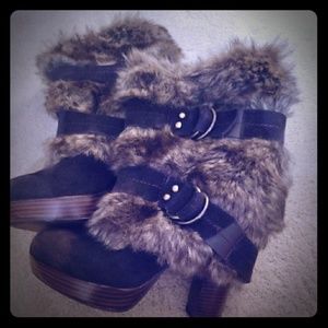 Naughty Monkey Faux Fur Pull-On Boots